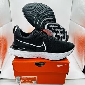 Size 6.5 - Nike React Infinity Run Flyknit 2 Black Women’s Running Shoe
